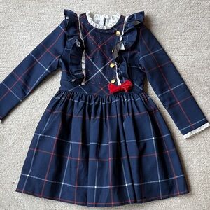 Girls vintage holiday Christmas dress size 8